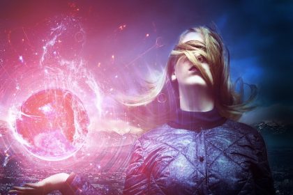 Oracle Girl Photomontage Witch
