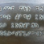 Braille Font Keys Metal Plate