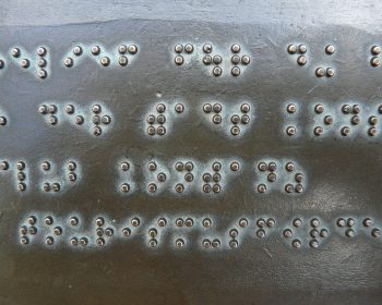 Braille Font Keys Metal Plate