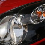 headlights, renault twingo, red