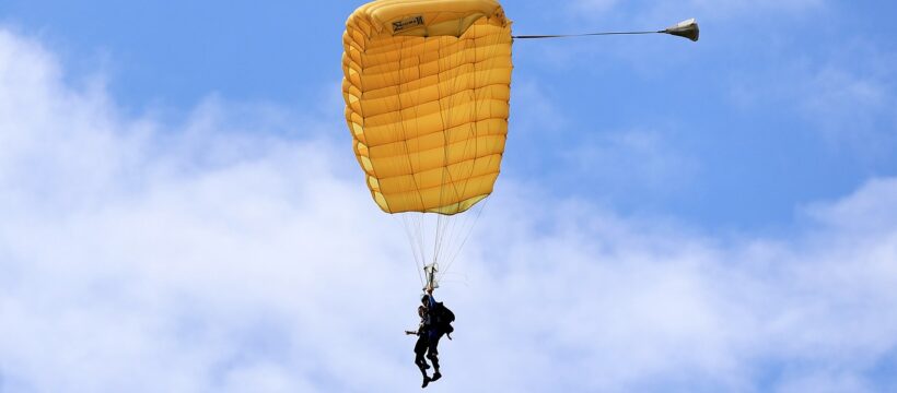 tandem jump, parachute, skydive
